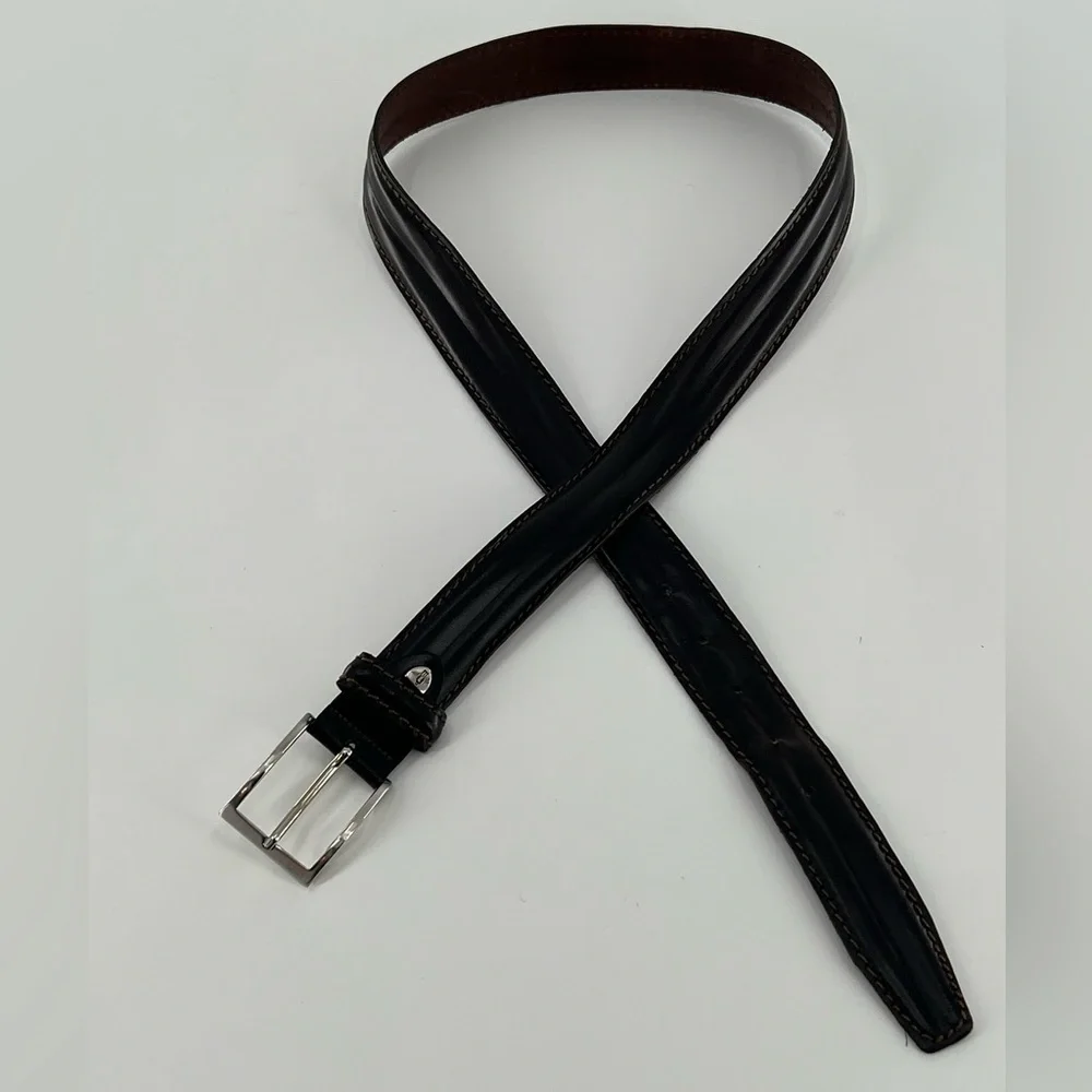 Vintage Vera‎ Pelle Dark Brown Leather Belt 40